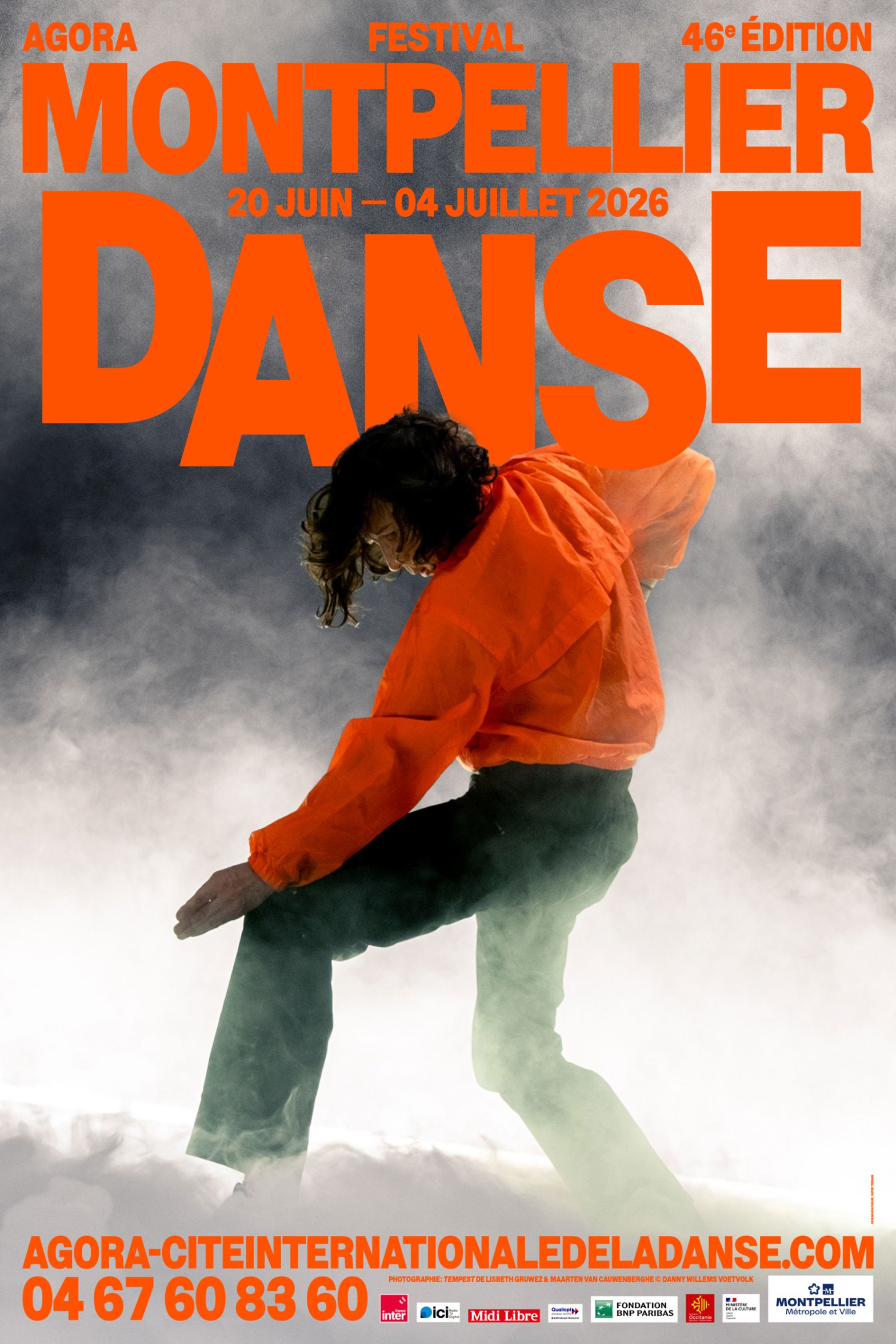 Affiche Montpellier Danse 2026 © D.Wilems Voetvolk. SpinticA.fr