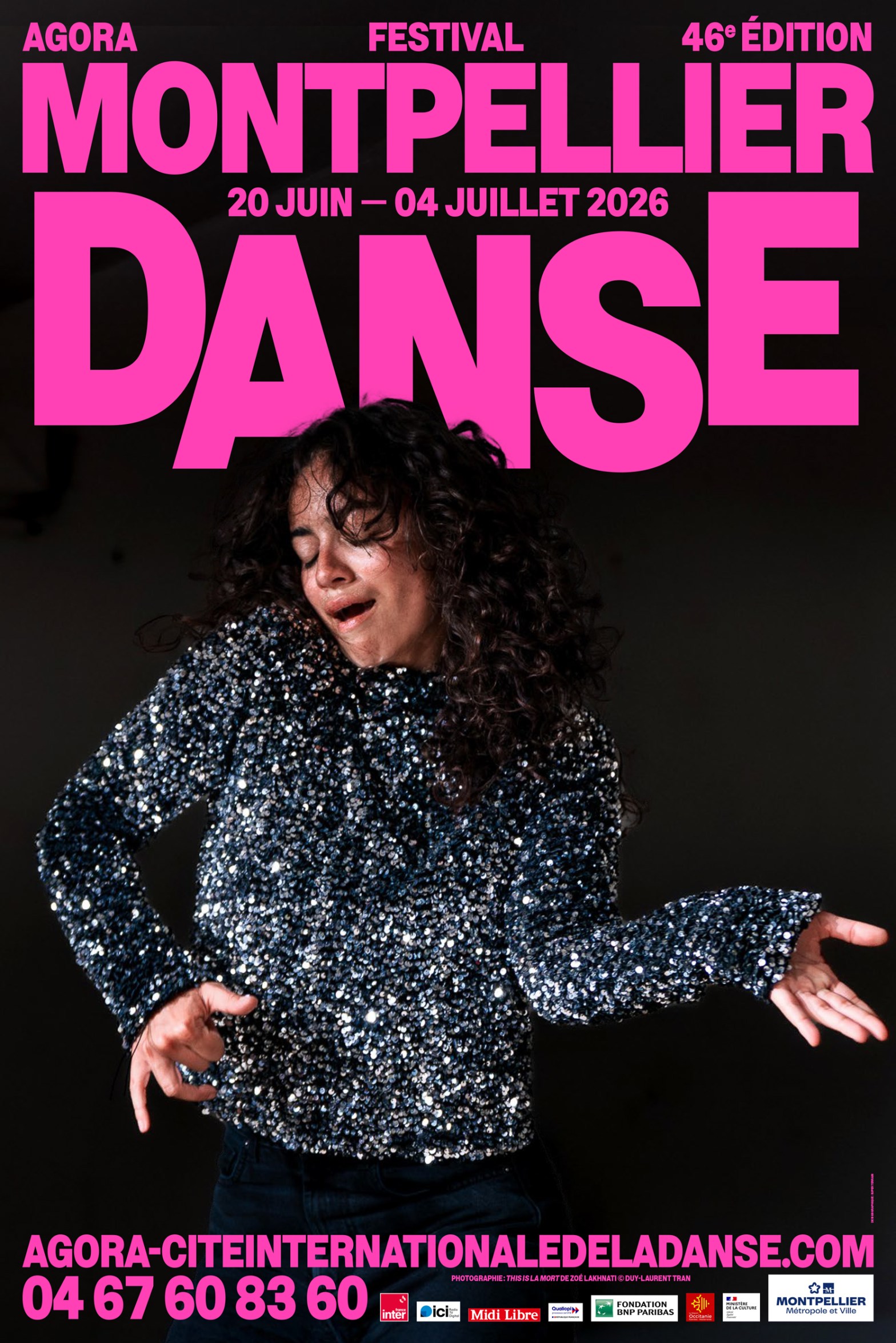 THIS IS LA MORT de Zoé Lakhnati  - Affiche du Festival Montpellier Danse 46 © Duy Laurent Tran. SpinticA.fr